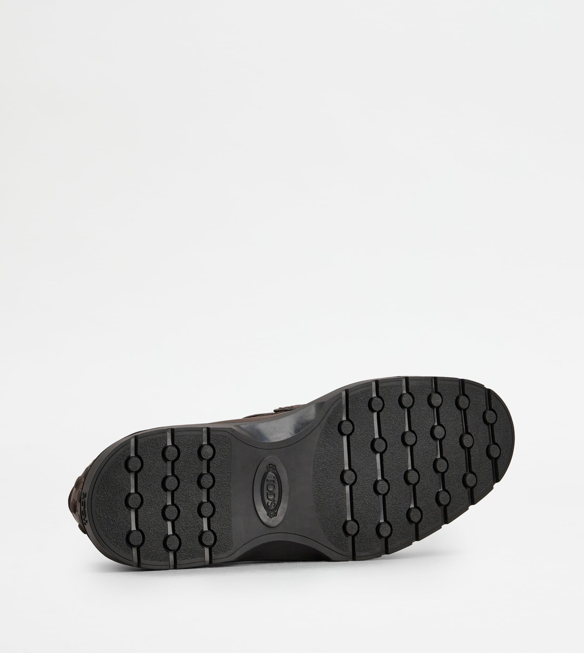 LOAFERS IN LEATHER - BROWN - 4