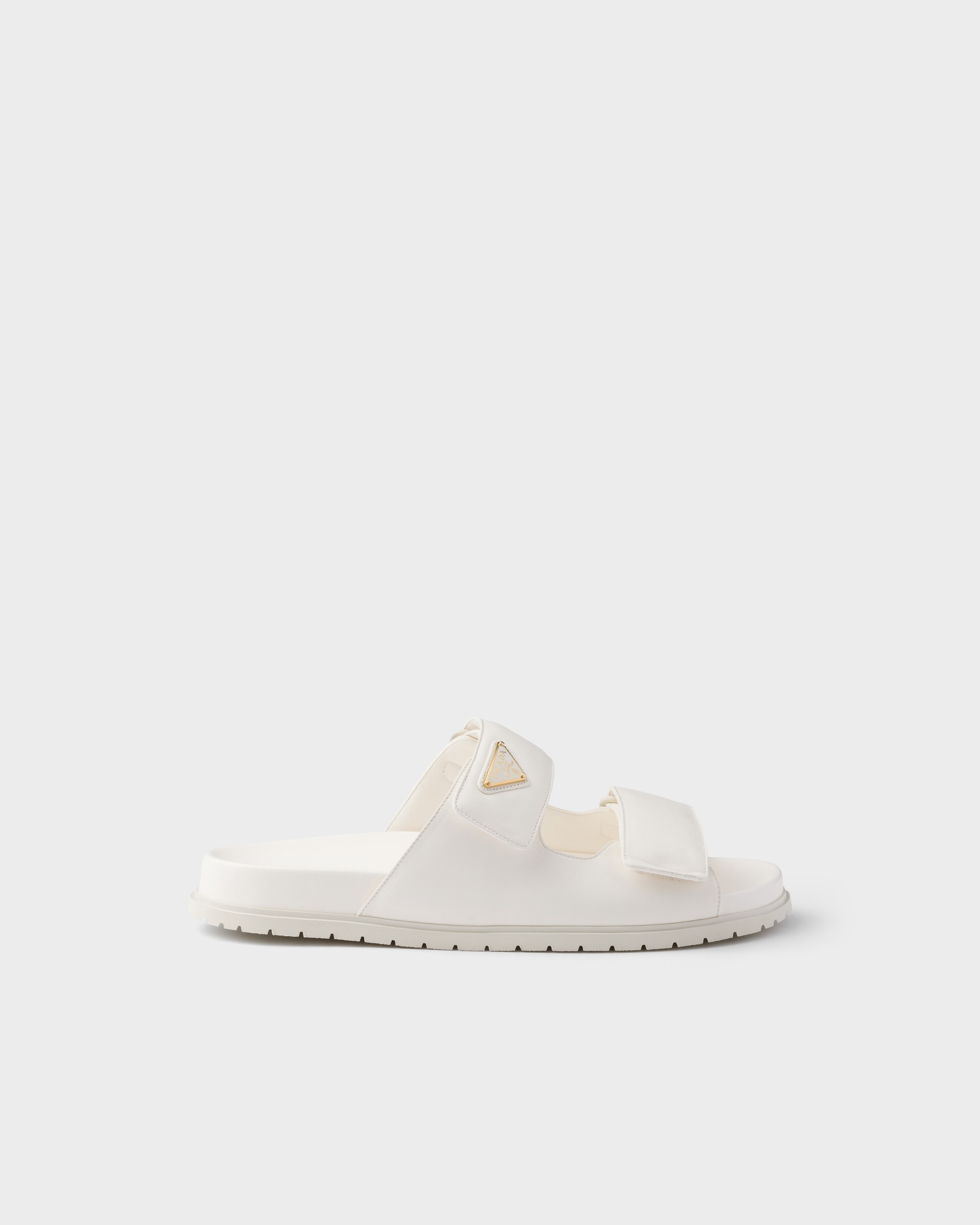 Nappa leather slides - 2
