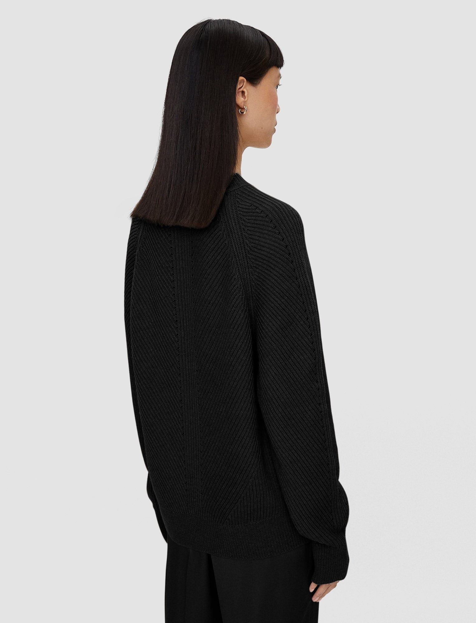 Luxe Cardigan Stitch Round Neck Jumper - 4
