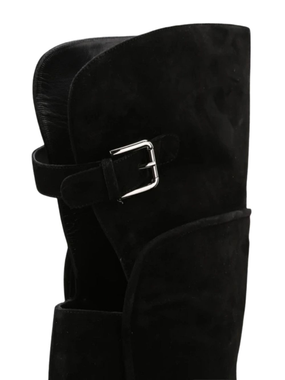 buckle-fastening suede boots - 4