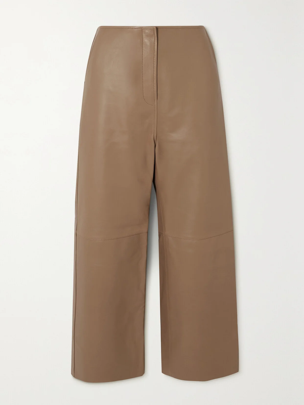 + Net Sustain Paneled Leather Wide-leg Pants - 1