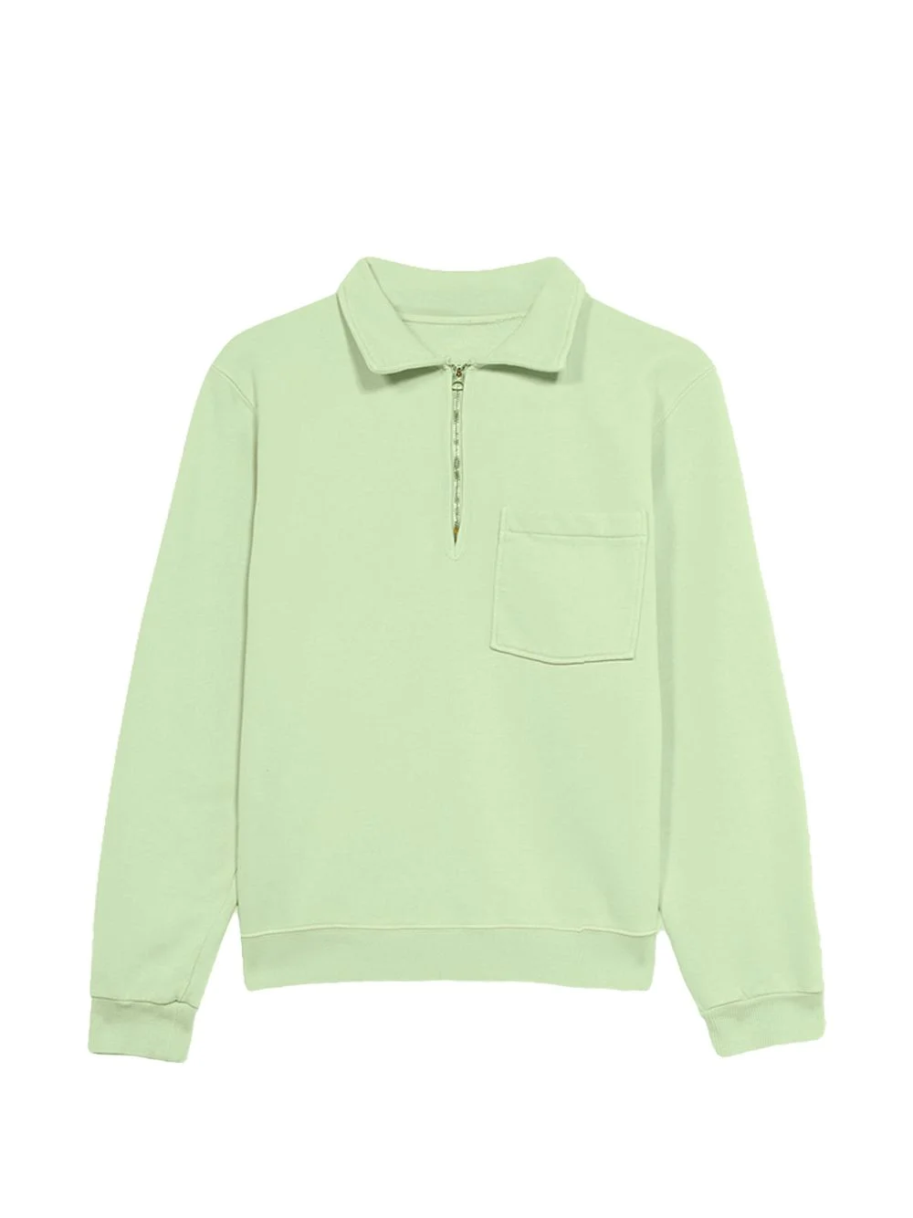 Yale zip chest-pocket polo shirt - 1
