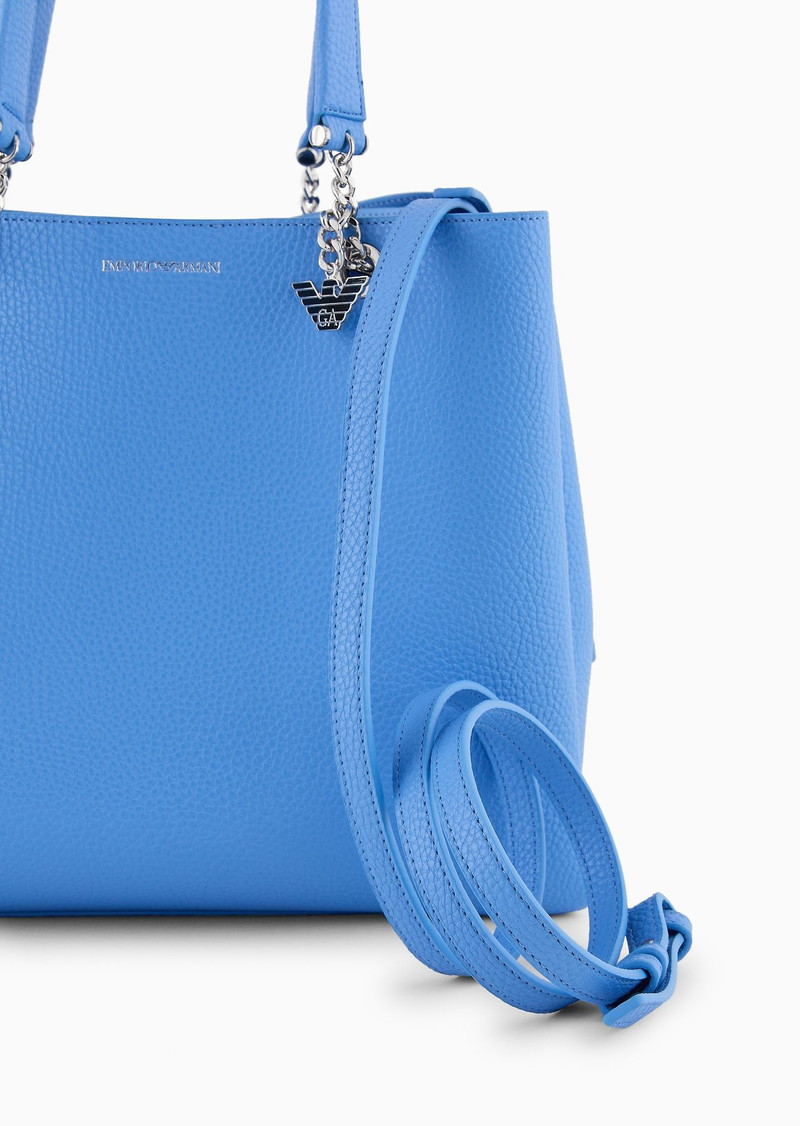 Palmellato leather-effect shopper bag with eagle charm 5