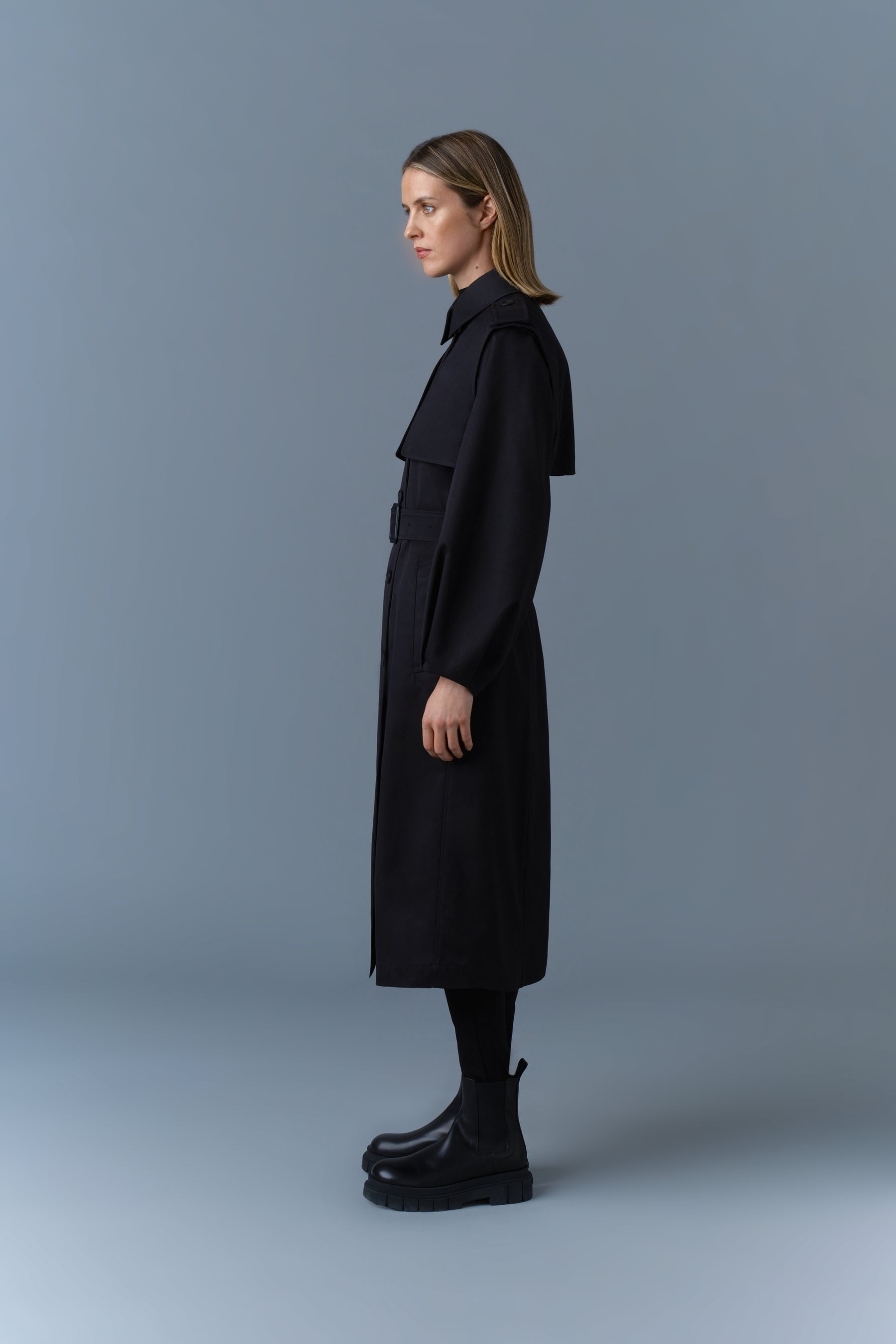 ALIA Long Balloon Sleeve Trench - 3