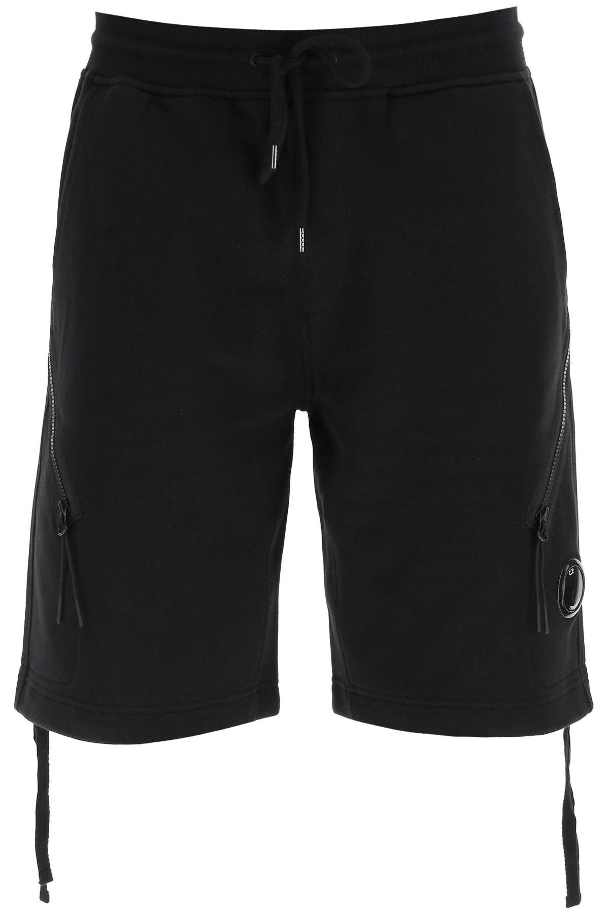 DIAGONAL RAISED FLEECE SHORTS - 1