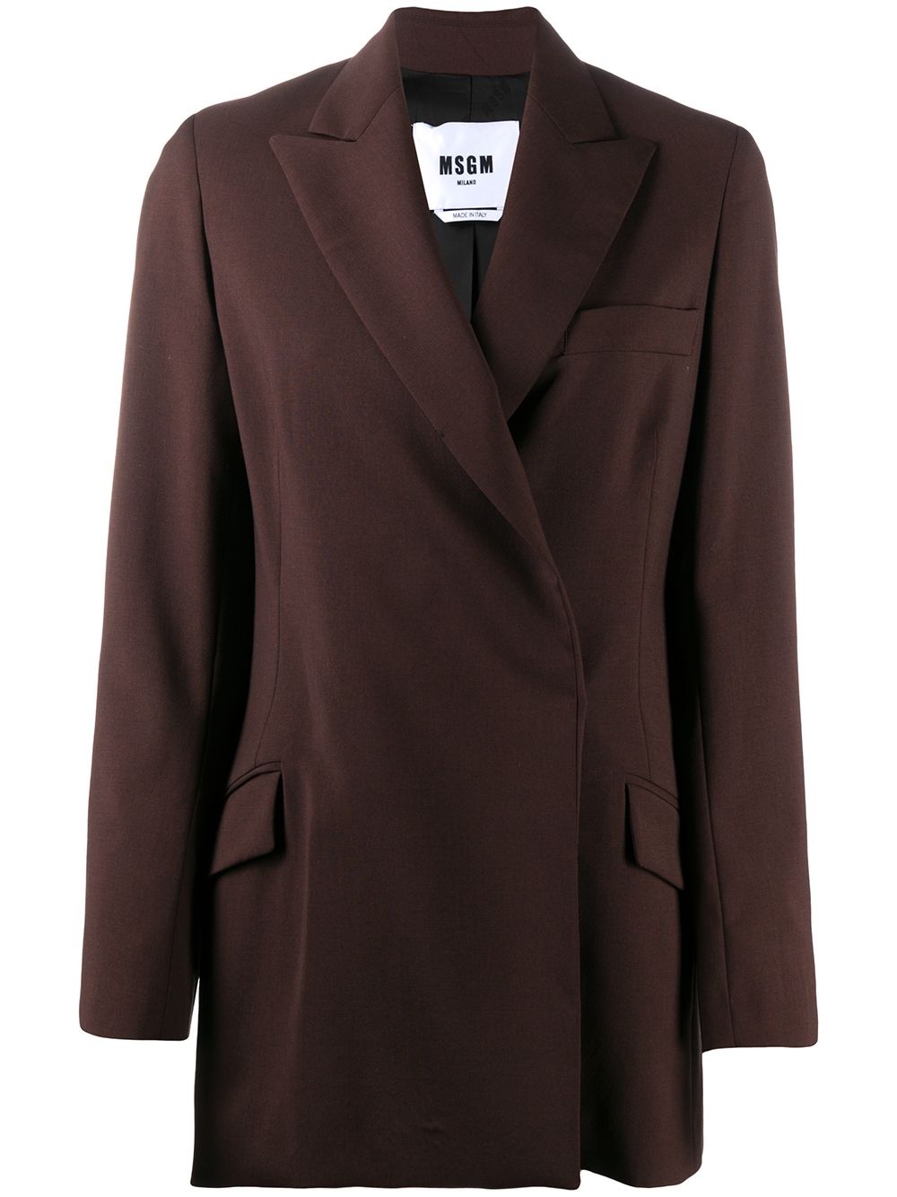 peak-lapel single-breasted blazer - 1