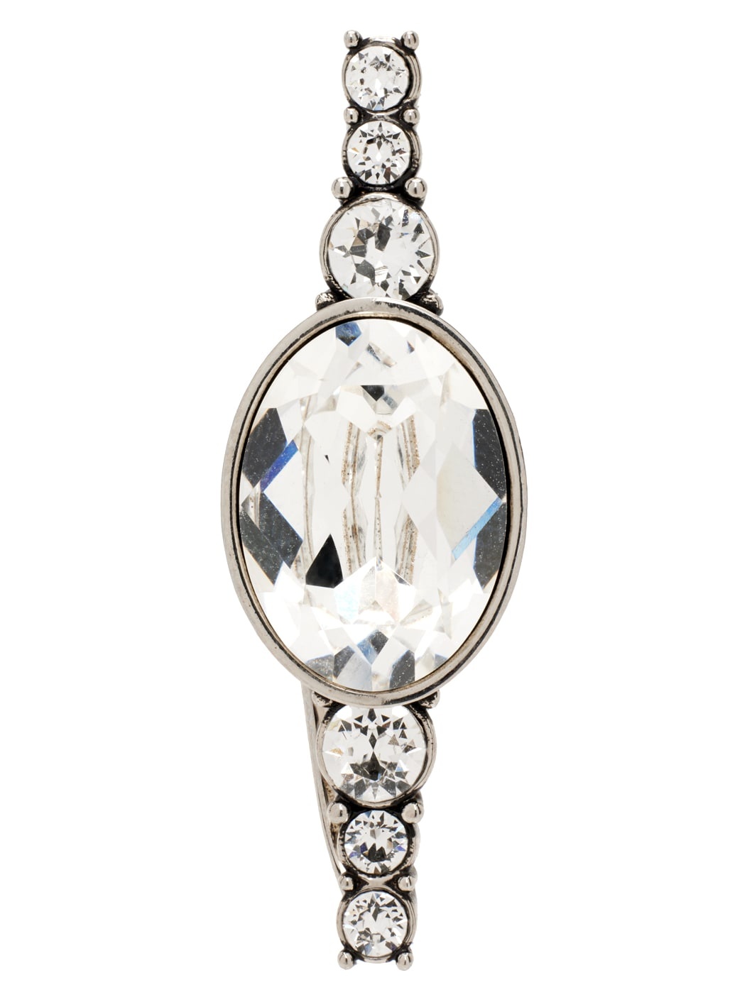 Alexander McQueen Gunmetal Crystal Ear Cuff | REVERSIBLE