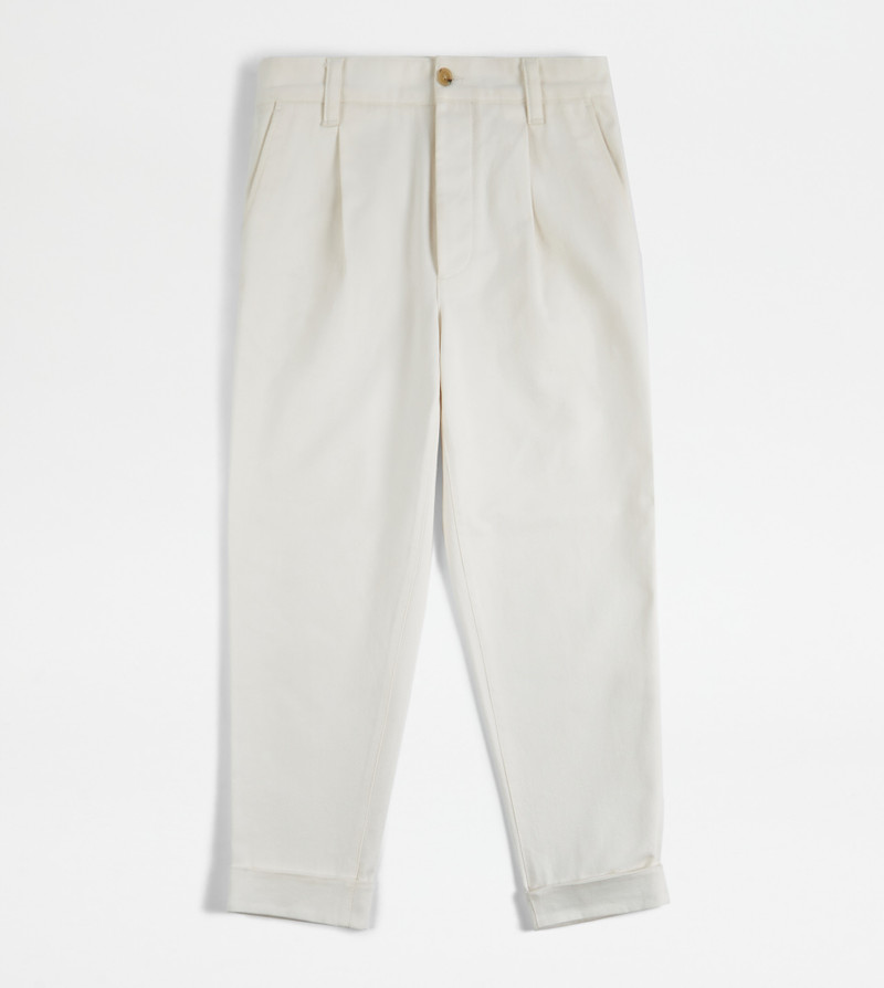 PANTS WITH DARTS - WHITE 1