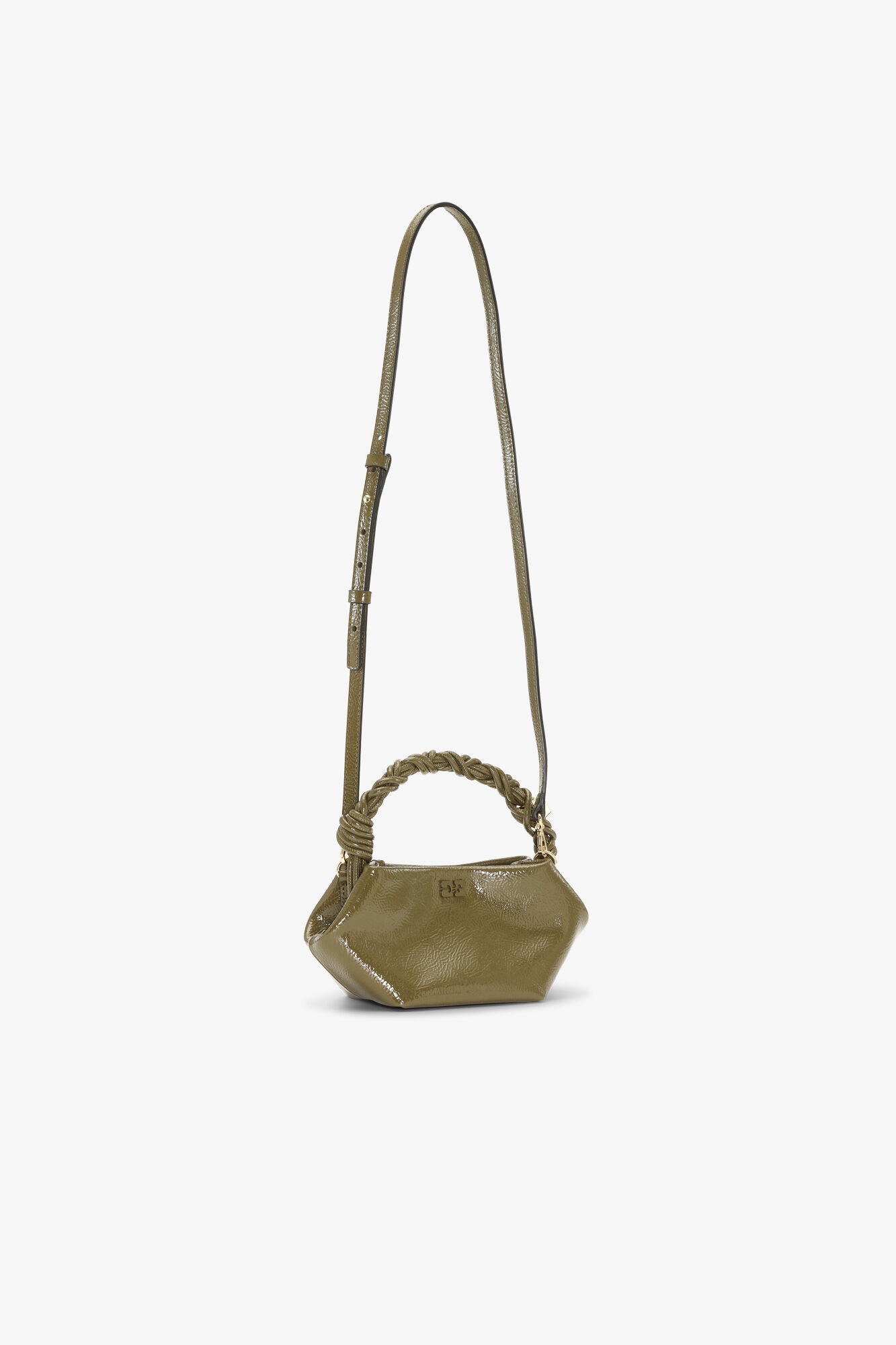 OLIVE GREEN MINI GANNI BOU BAG - 2