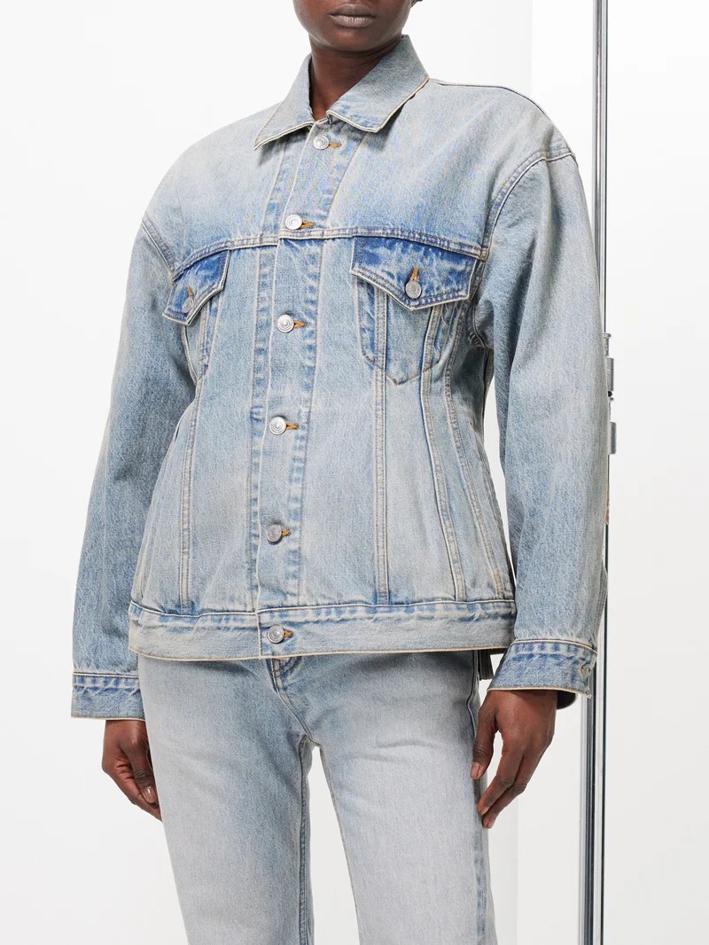 ジャケット BALENCIAGA HOURGLASS DENIM JACKET Balenciaga Hourglass Denim Jacket | Blue | FARFETCH