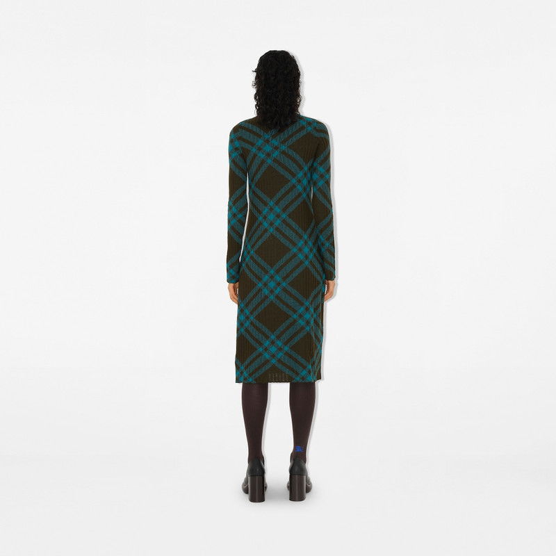 Check Wool Blend Dress 4