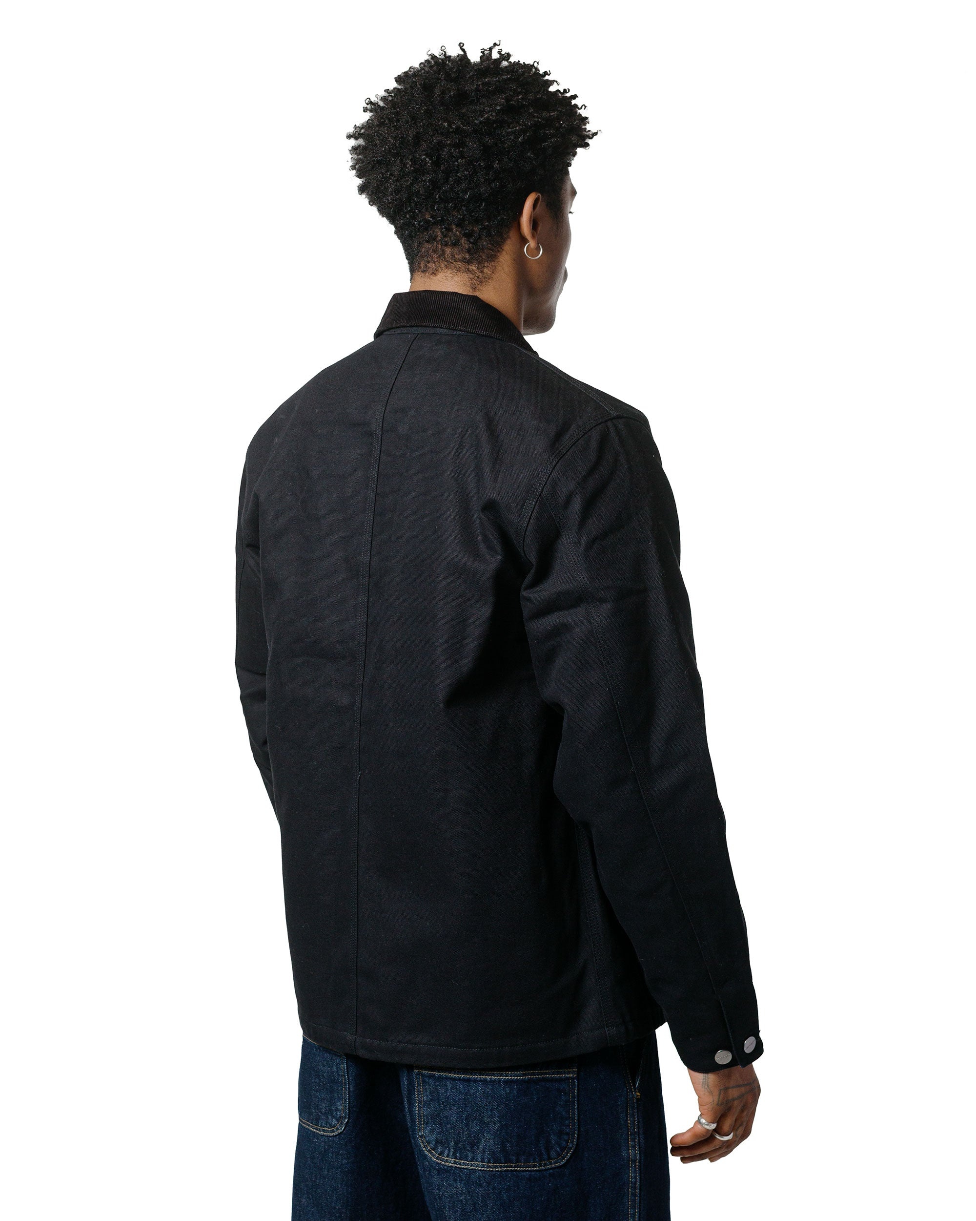 Carhartt W.I.P. Michigan Coat Winter Canvas Black/Black Rigid - 3