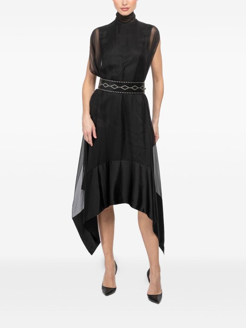 ALAINPAUL turtleneck asymmetric dress outlook