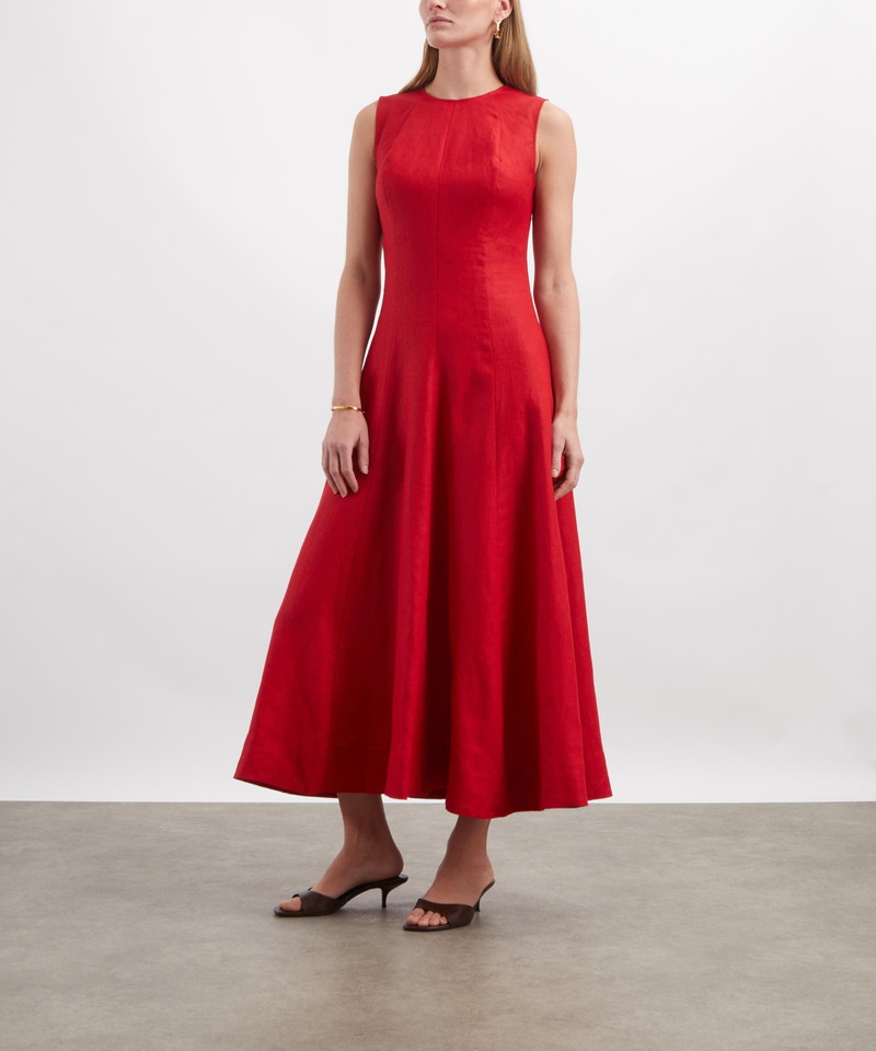 Reformation Cecilia Linen Maxi Dress outlook