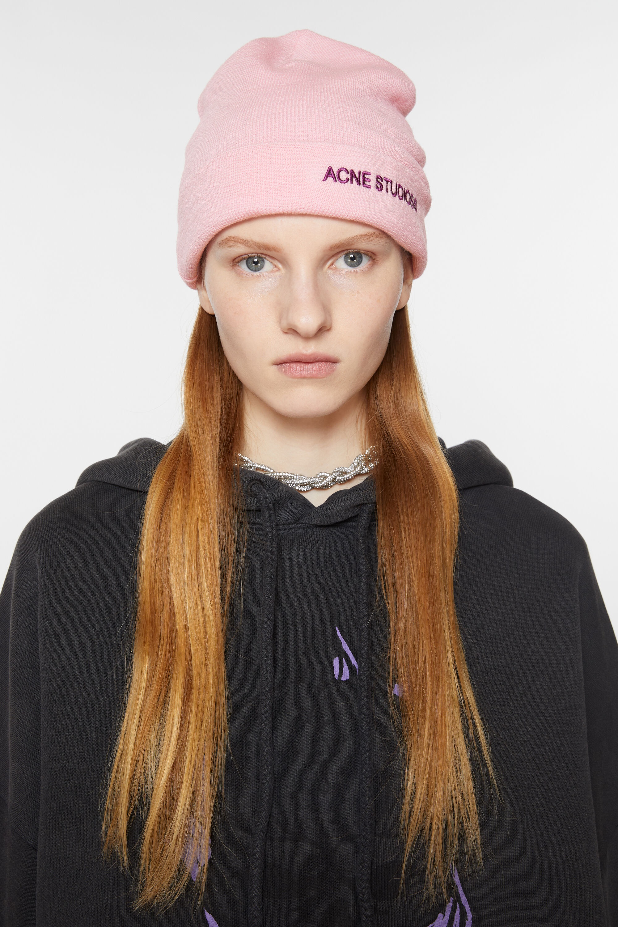 Logo beanie - Light pink - 2