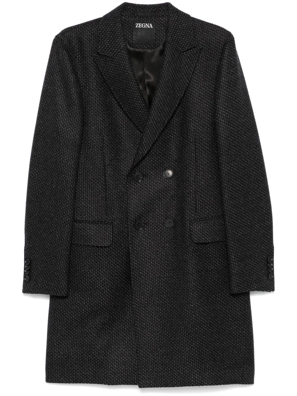 mini-check coat - 1