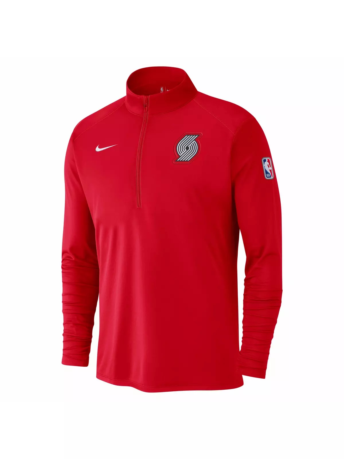 Men's Dri-FIT NBA Portland Trail Blazers 1/2-Zip Long Sleeve CE Top - 1