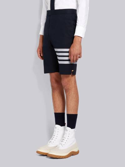 Thom Browne Navy Cotton Suiting Engineered 4-Bar Classic Backstrap Short outlook