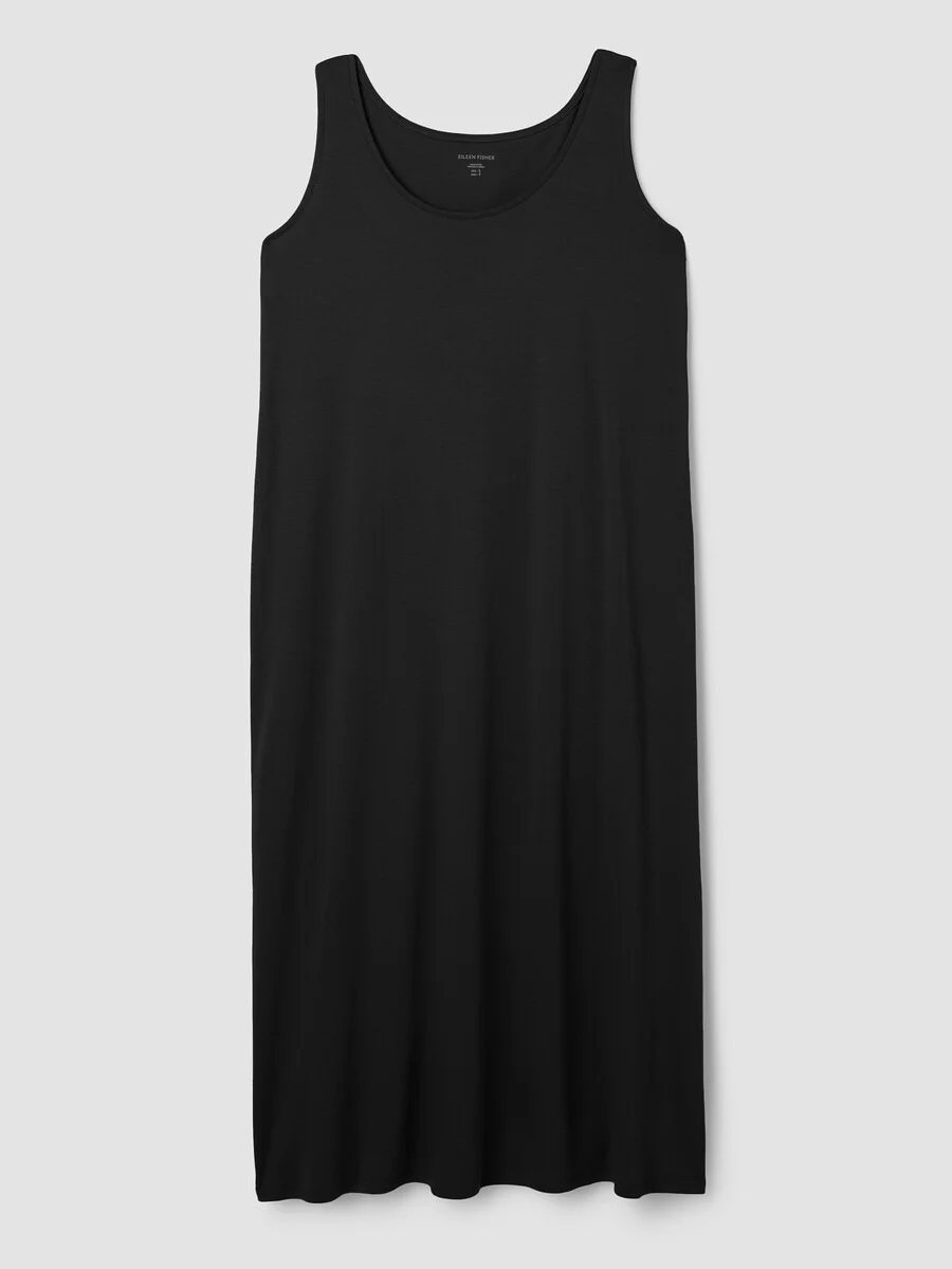 Organic Cotton Interlock Tank Sleep Dress - 1