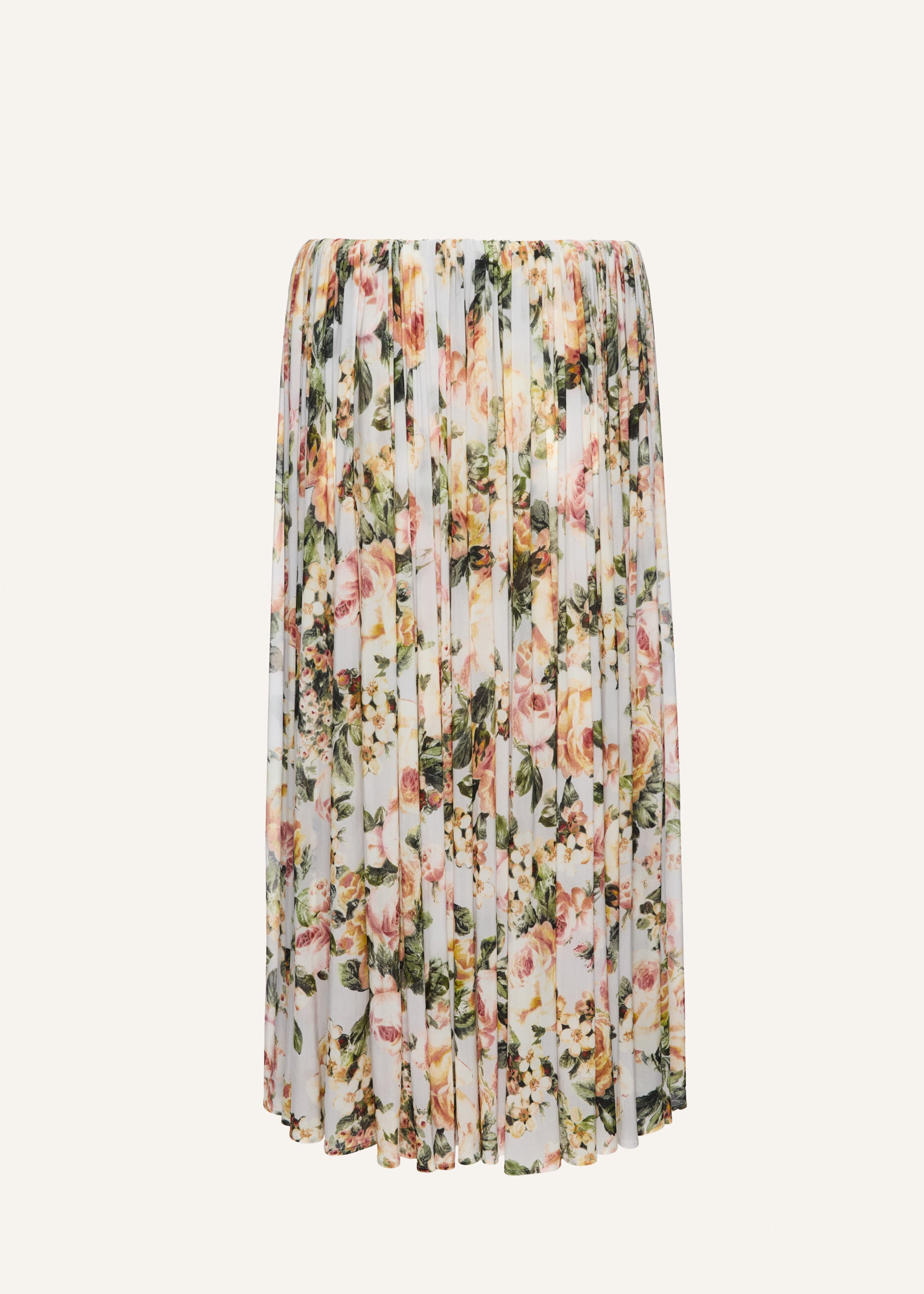 Gathered waist skirt in floral print - 2