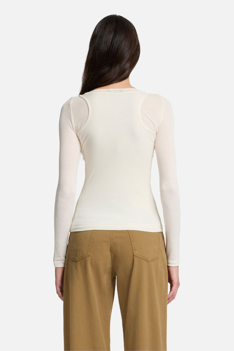 DOUBLE LAYER LONG SLEEVE TOP in Jersey 5