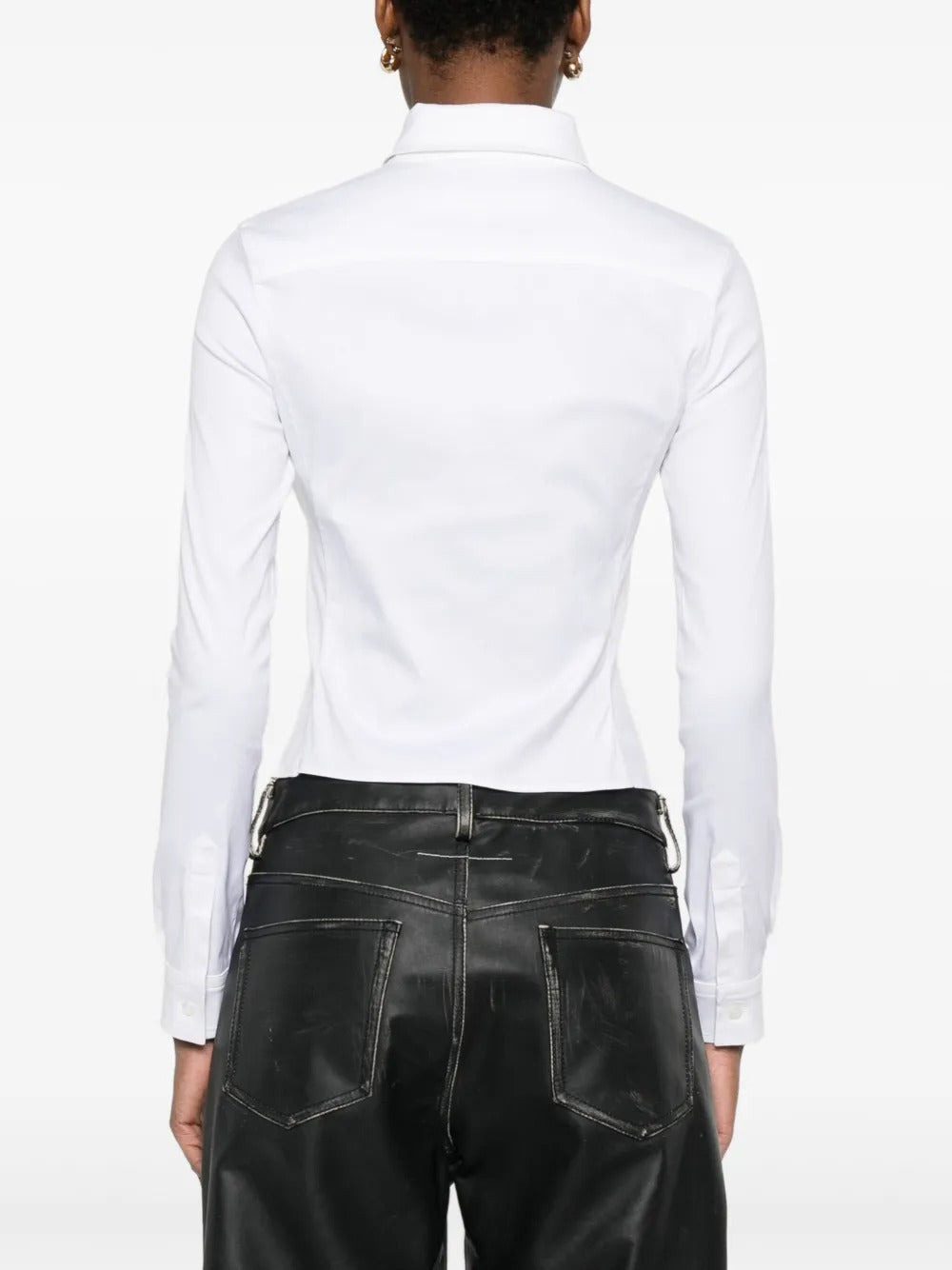 BALENCIAGA - Women Ruched Shirt - 3