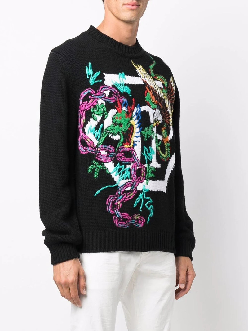 patterned intarsia-knit jumper 4