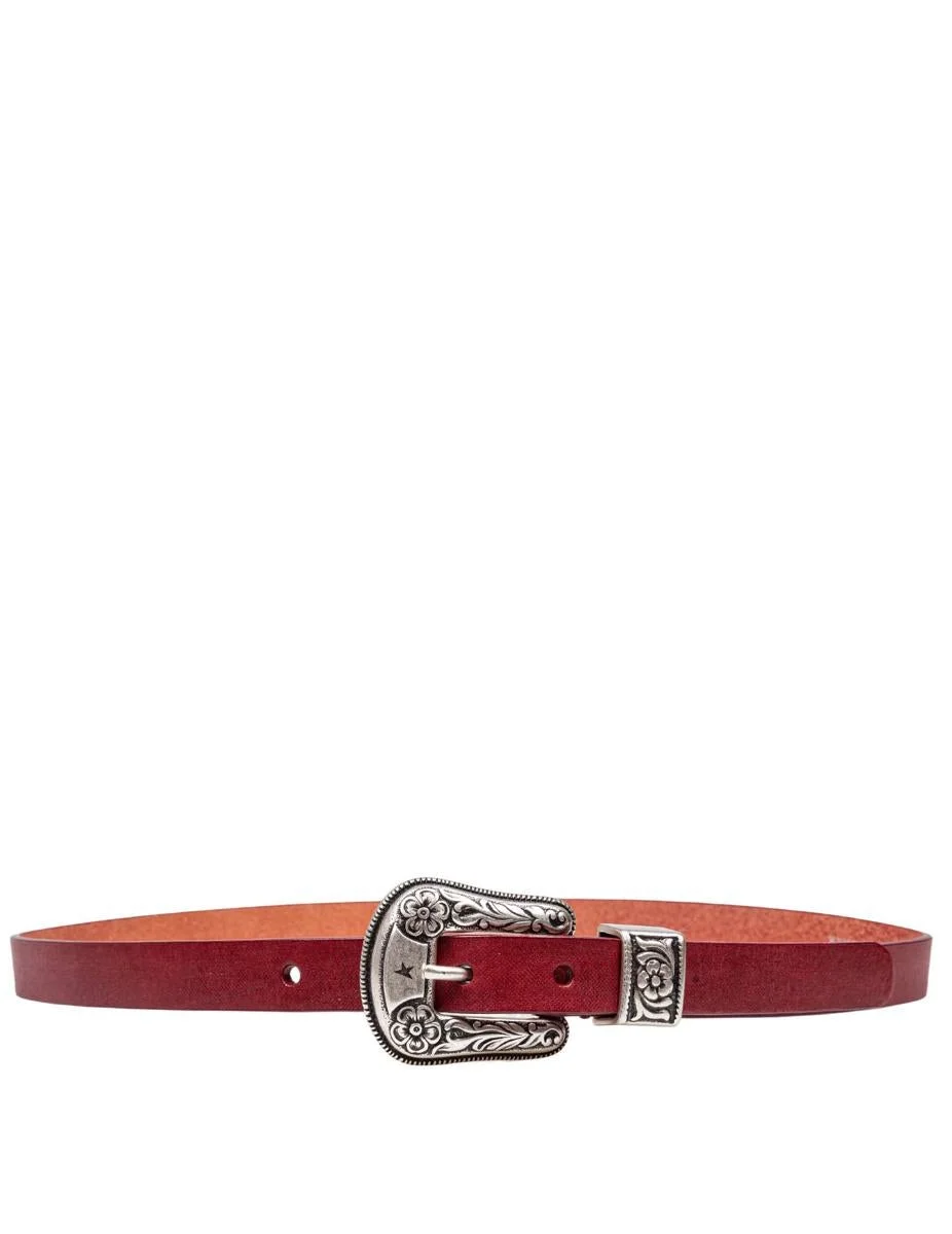 Golden Goose Washed Leather Belt - 1
