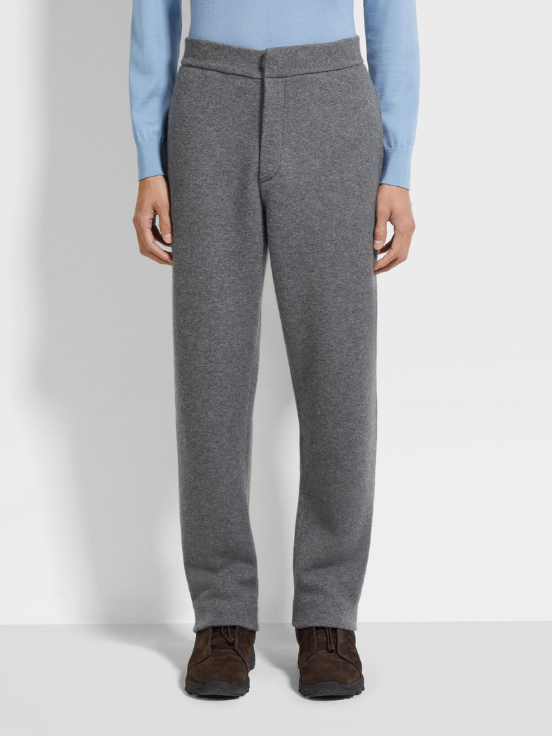 GREY OASI CASHMERE PANTS 5