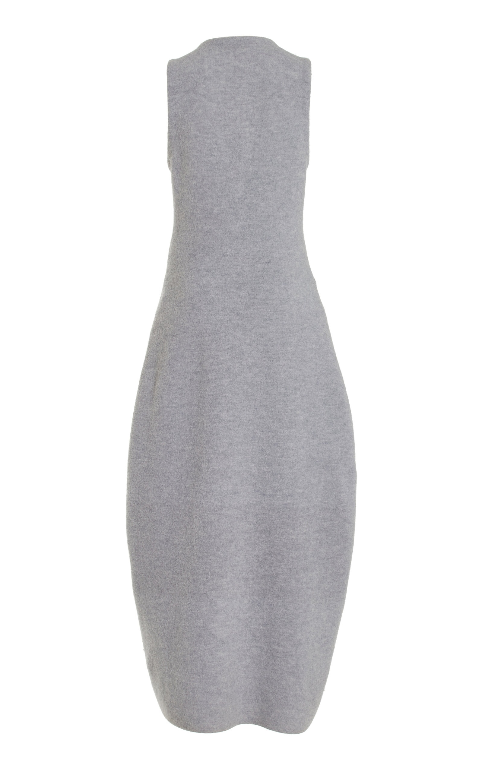 Nevina Curved-Seam Merino Wool Knit Maxi Dress grey - 2