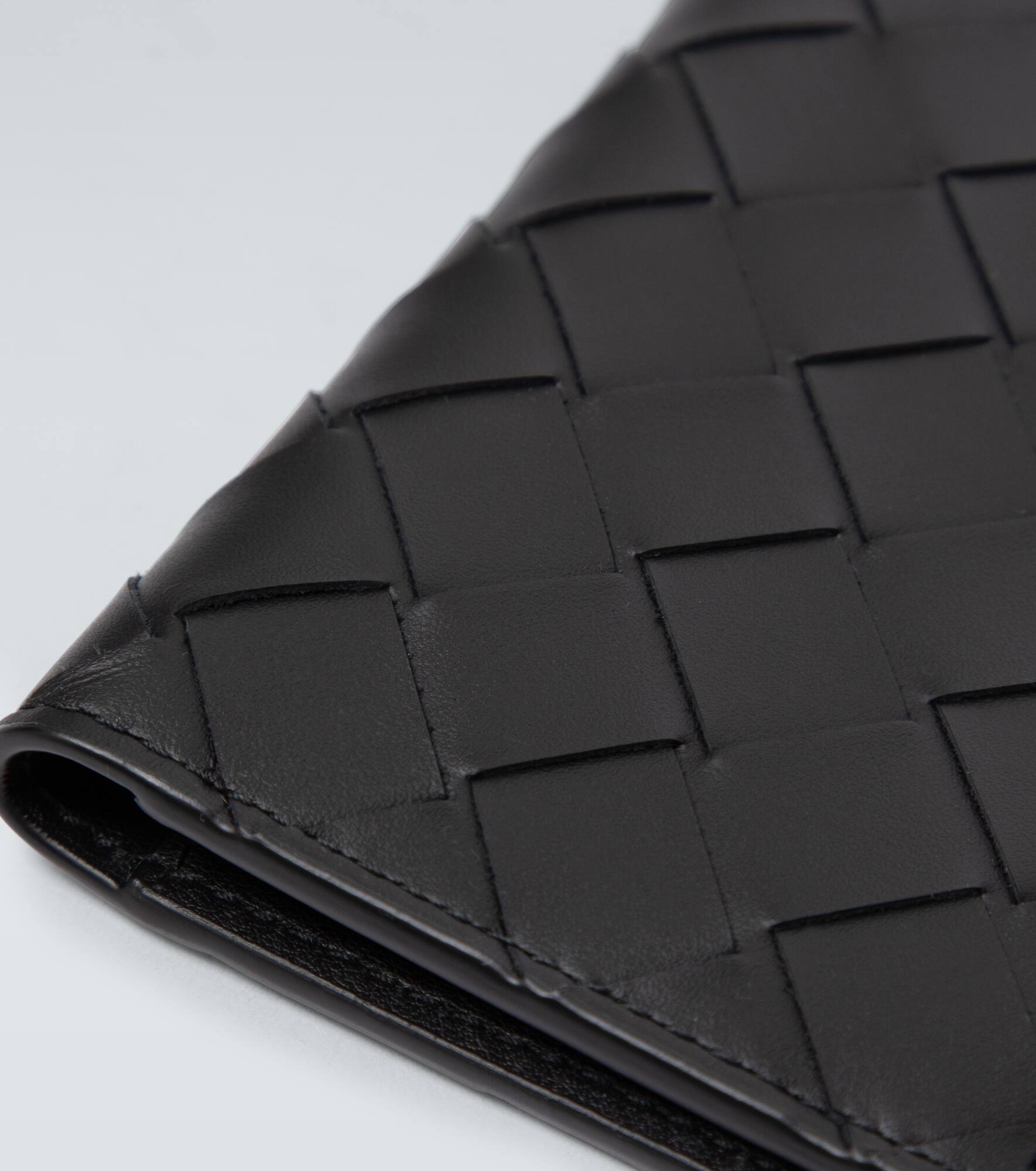 Folded leather cardholder - 4