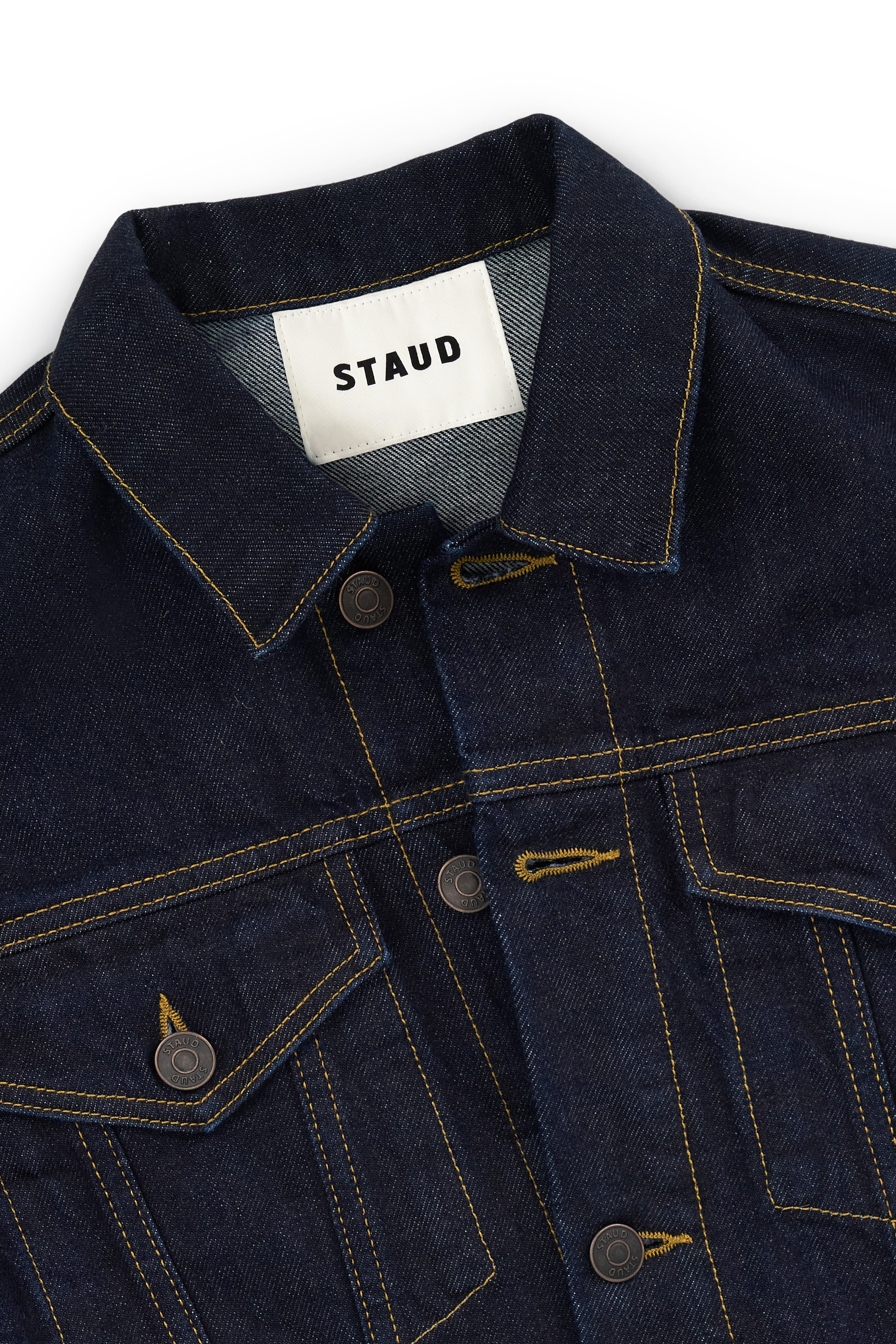 STAUD GLEN DENIM JACKET INDIGO - 8
