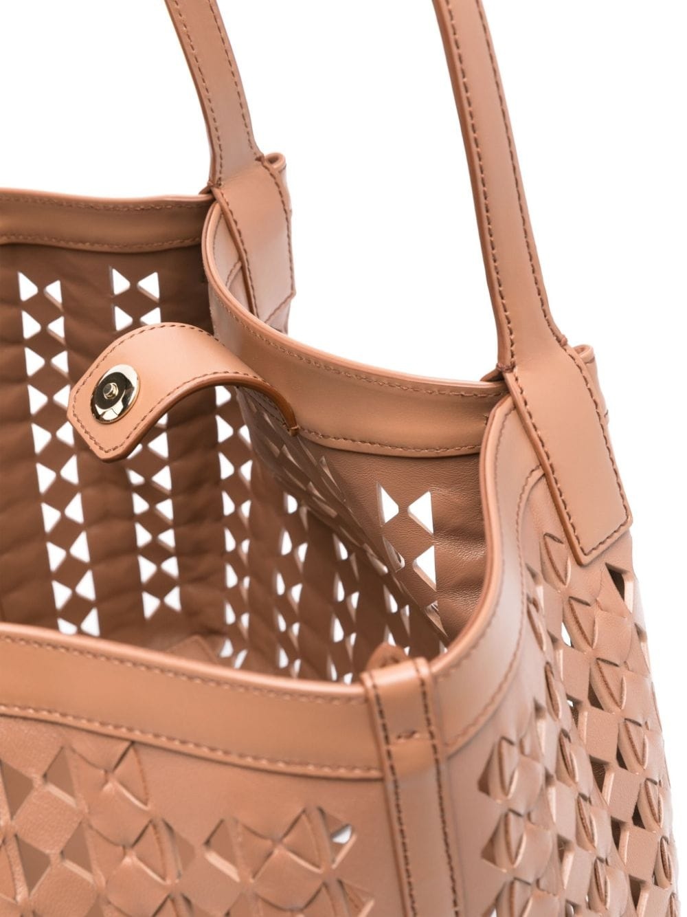 small Secret Mosaico leather tote bag - 10