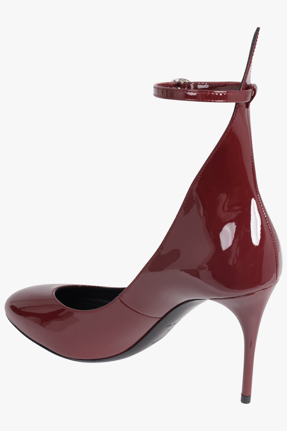 DECOLLETTE PATENT 90MM PUMP HEELS | GARNET RED - 3