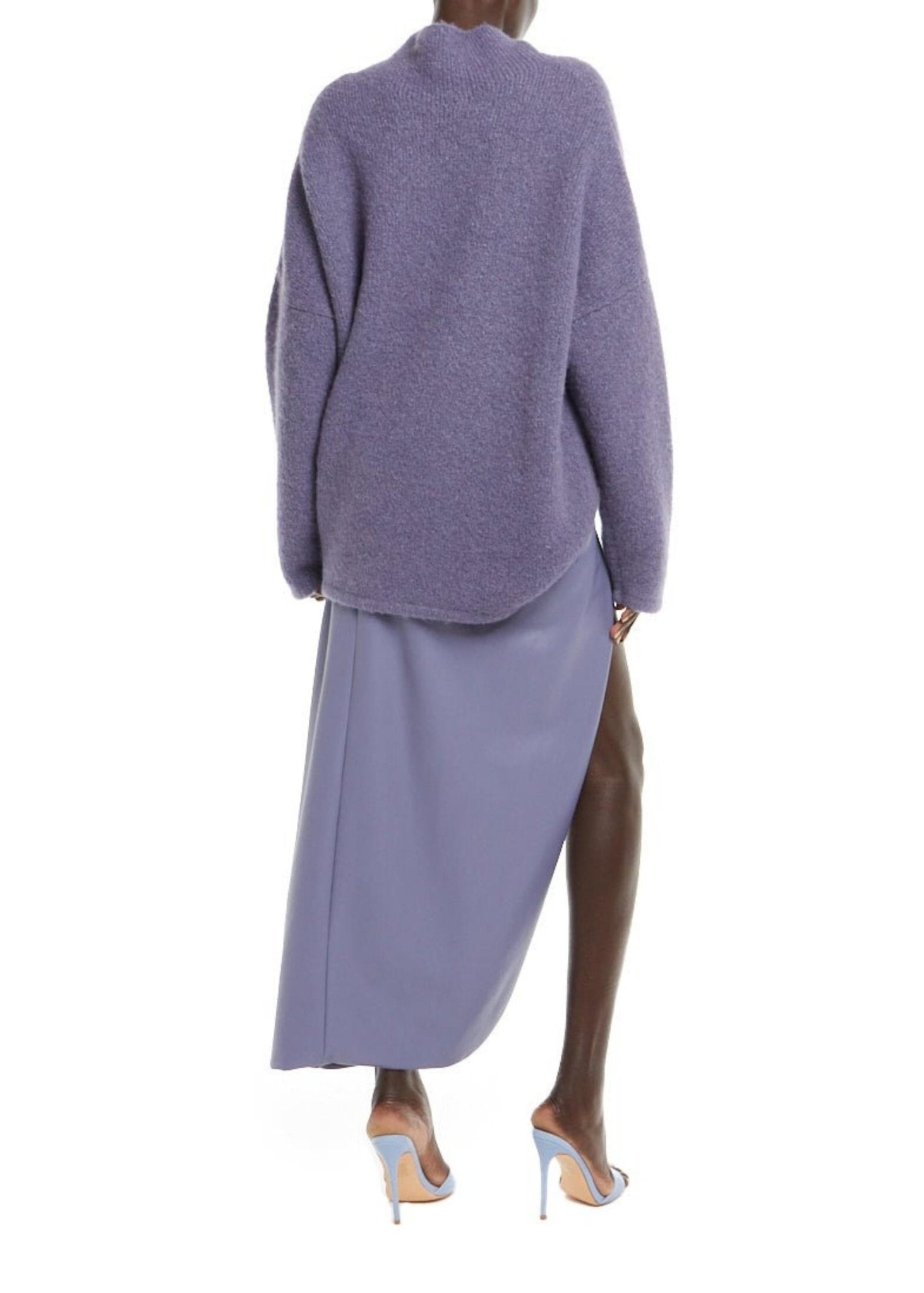 Alpaca Silk Relaxed Turtleneck - 3