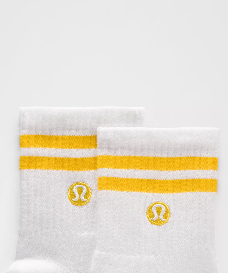 lululemon Unisex Daily Essential Quarter Socks *Stripe outlook