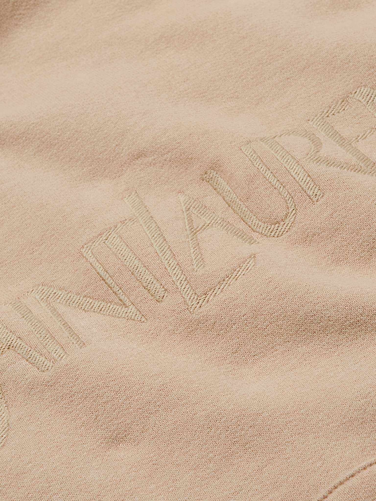Colour-Block Logo-Embroidered Cotton-Jersey Hoodie - 4