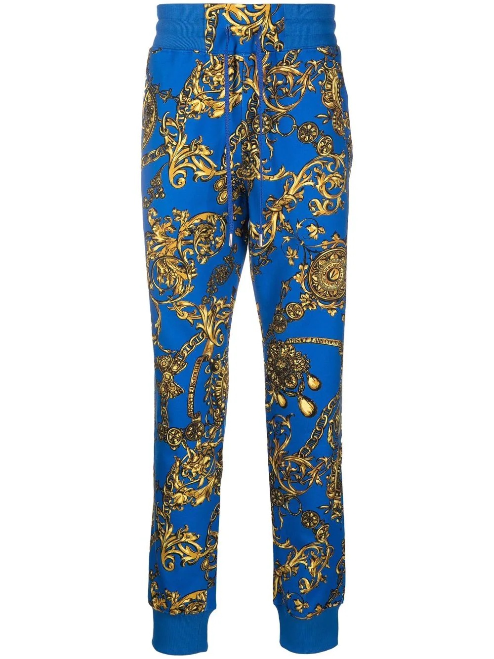 Barocco print track trousers - 1