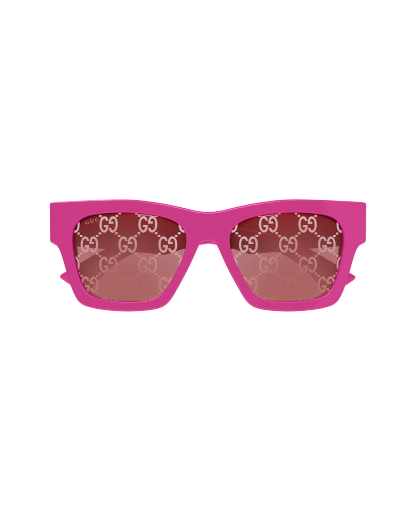 Gucci Gg1835s Linea Name Of Brand 004 Fuchsia Red Sunglasses - 1