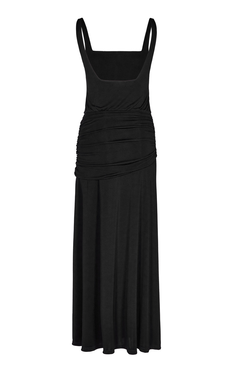 Plant Of Joy Ruched Jersey Maxi Dress black 5