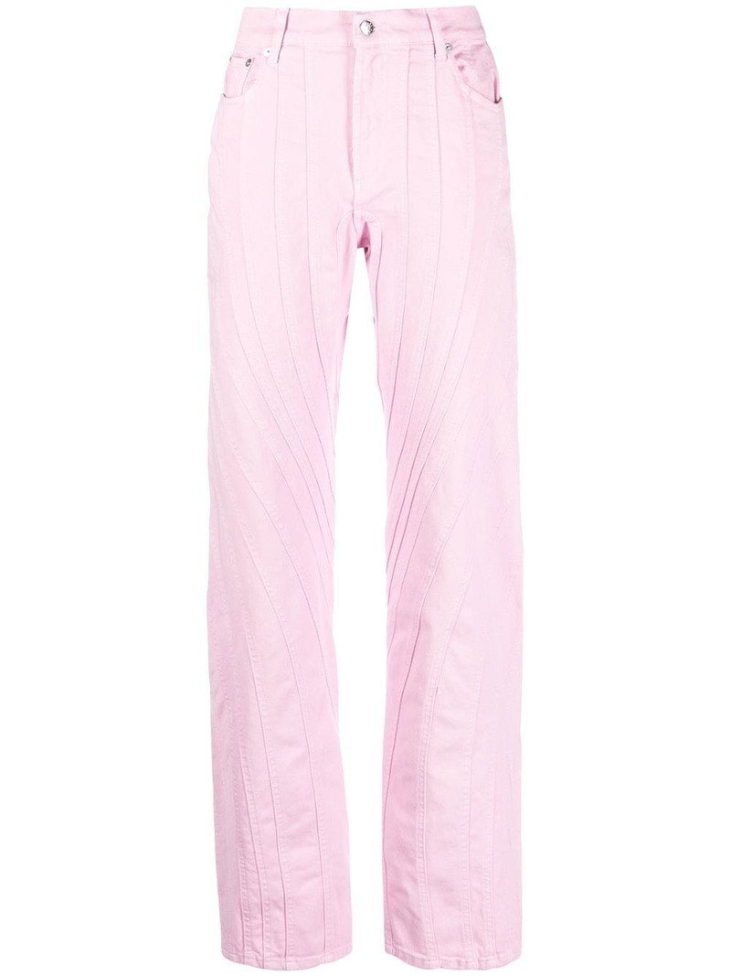 high-waisted flared trousers 1