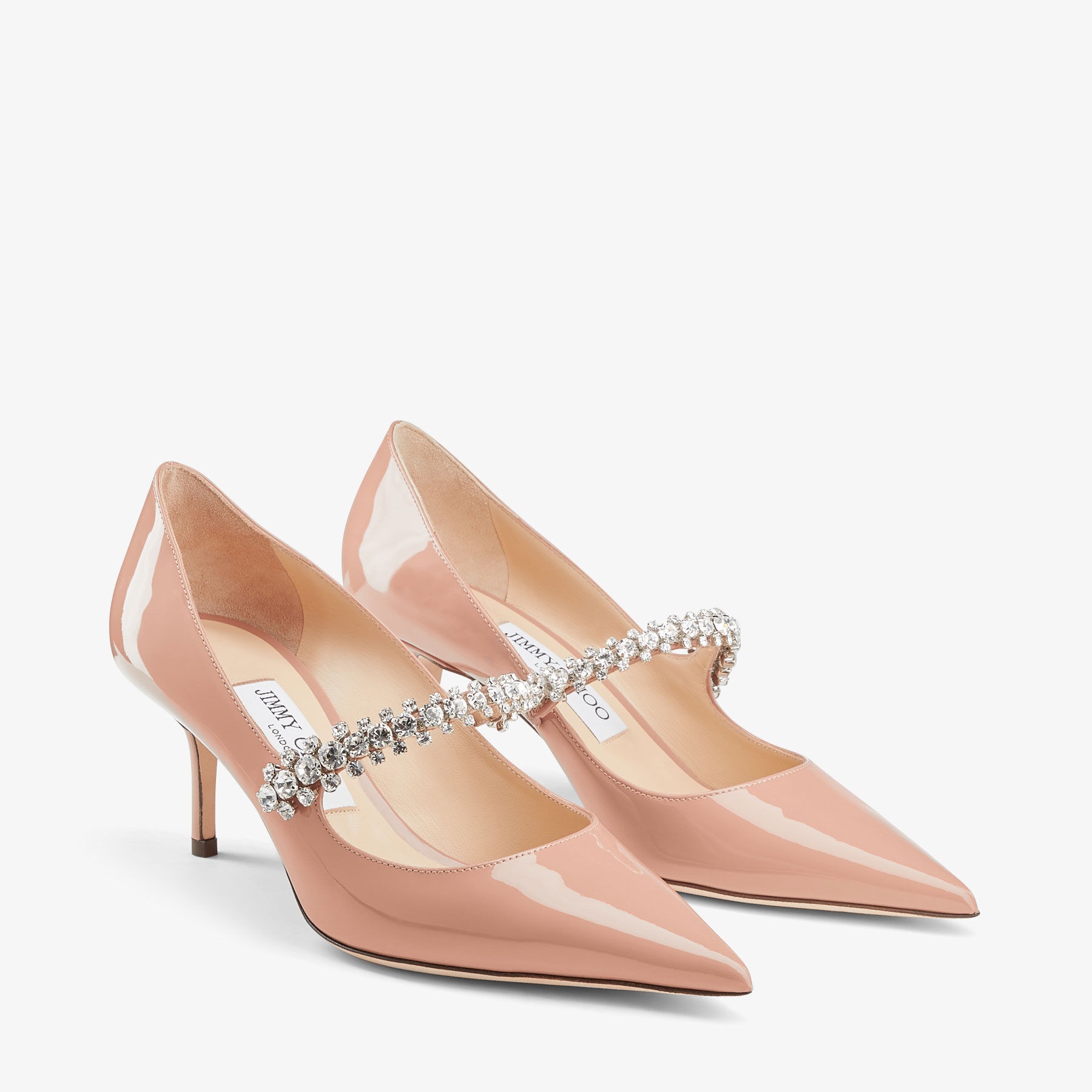 Bing Pump 65
Ballet Pink Patent Leather Pumps with Crystals - 3