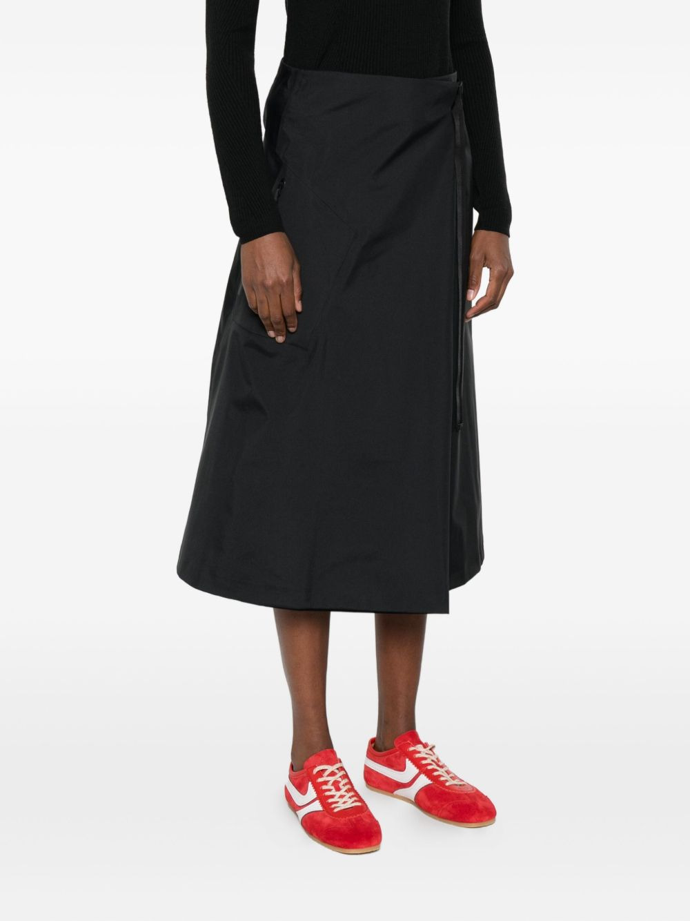 wrap midi skirt - 3