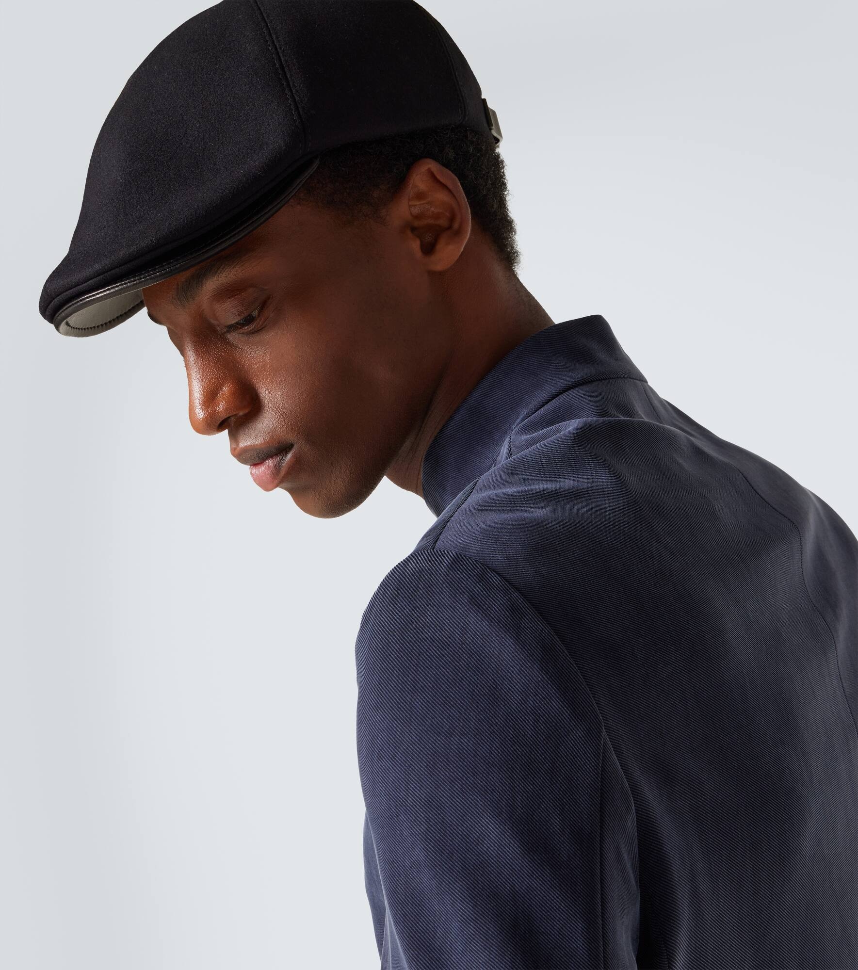 Wool and cashmere-blend flat cap - 2