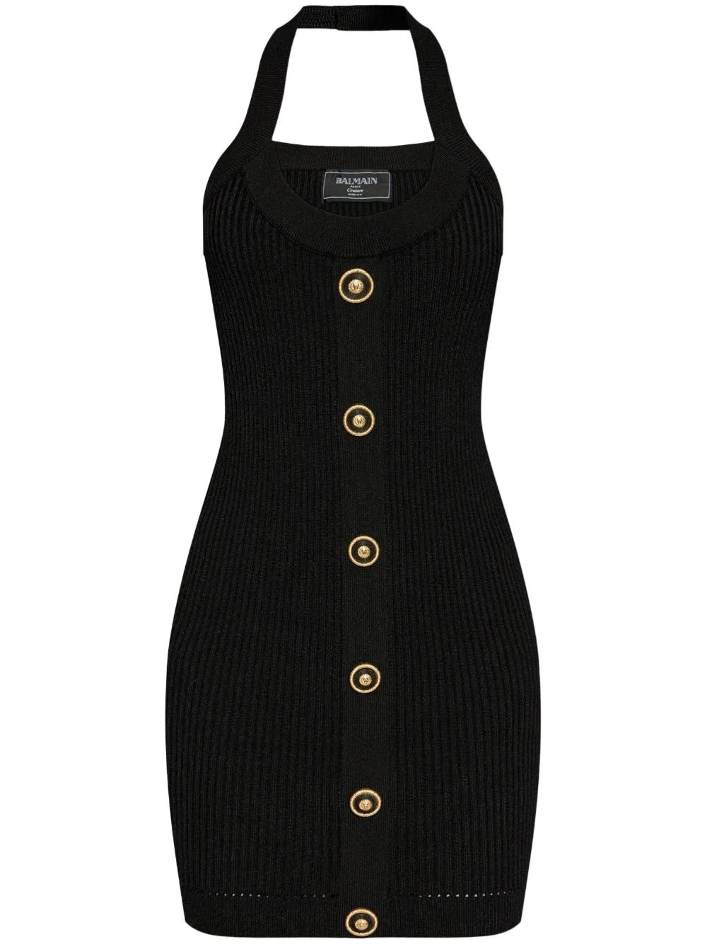 ribbed mini dress - 1