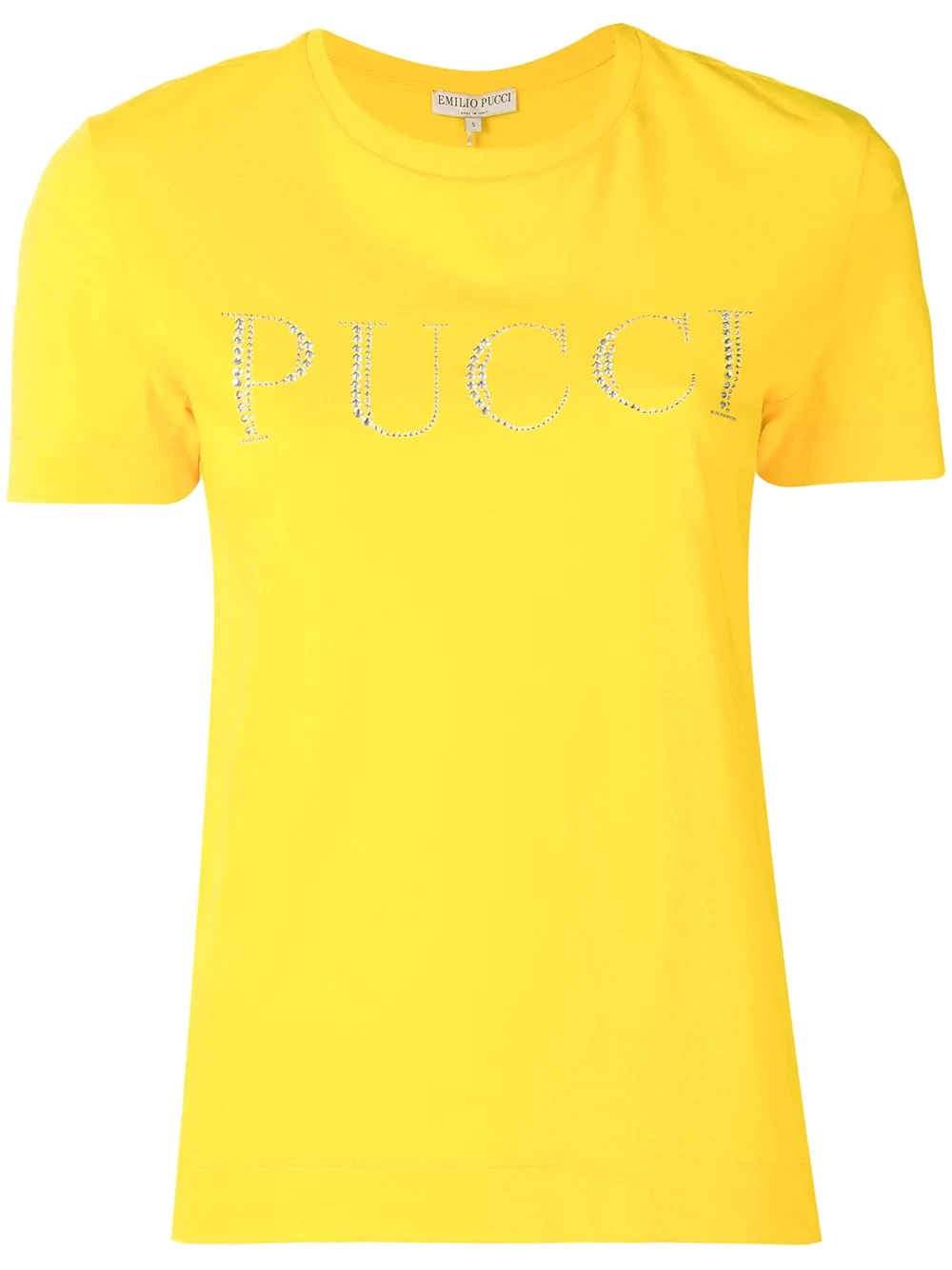 Crystal Embellished Logo T-shirt - 1