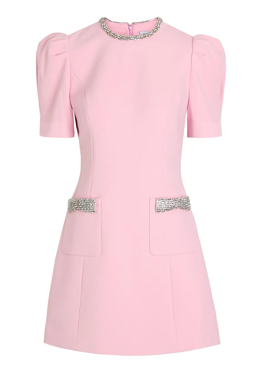 Rebecca Vallance Nemy Crystal-embellished Crepe Mini Dress - 1