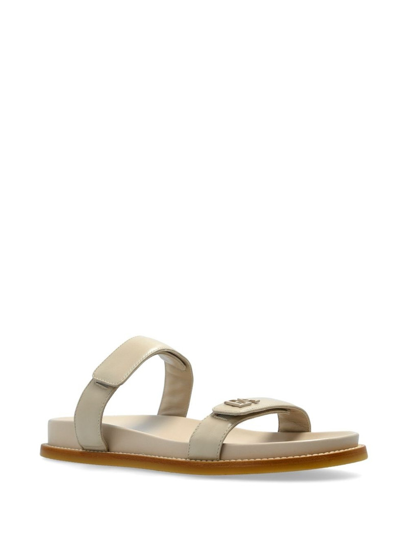 EMPORIO ARMANI leather slides outlook