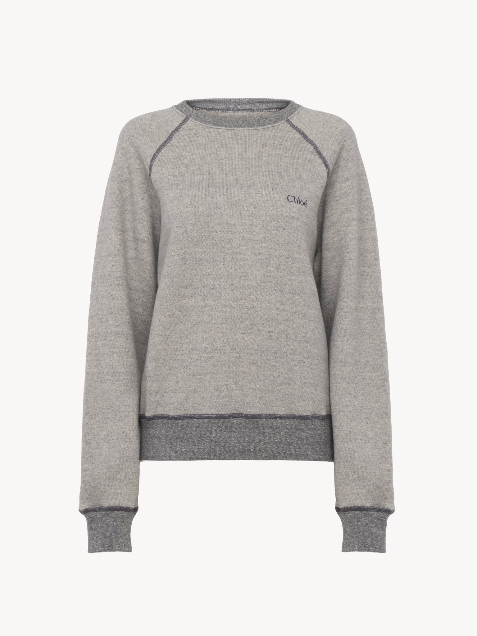 LOGO SWEATER IN COTTON FLEECE MIX - 2