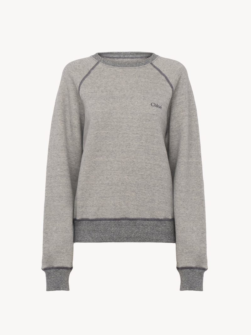 Chloé LOGO SWEATER IN COTTON FLEECE MIX outlook